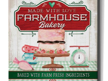 Made With Love Bakery  by Mollie B, Canvas Wall Art Online now