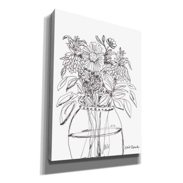 Summer Garden in a Vase  by Kait Roberts, Canvas Wall Art Online Hot Sale