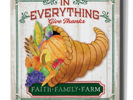 Give Thanks  by Mollie B, Canvas Wall Art Supply