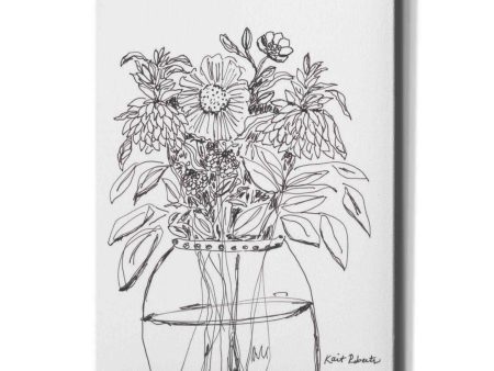 Summer Garden in a Vase  by Kait Roberts, Canvas Wall Art Online Hot Sale