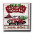 Kris Kringle Christmas Barn  by Mollie B, Canvas Wall Art Online Sale