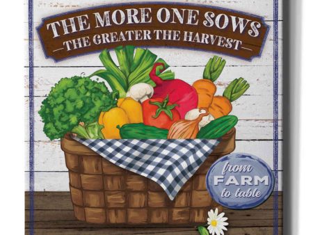 The More One Sows  by Mollie B, Canvas Wall Art Sale