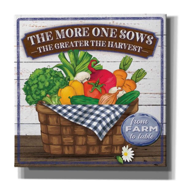 The More One Sows  by Mollie B, Canvas Wall Art Sale