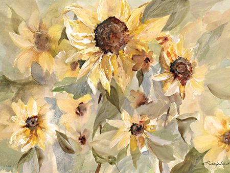 KEL373 - Field of Sunflowers - 18x12 For Cheap