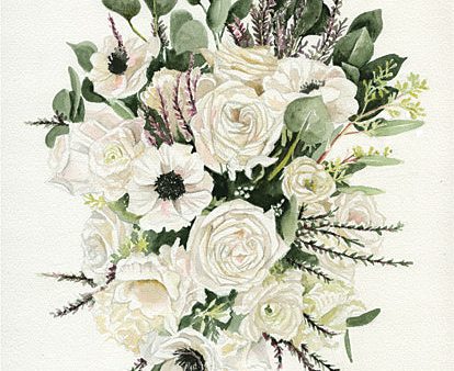 CIN4118 - White Bouquet - 12x16 Supply