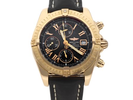 Reloj Breitling para caballero modelo Chronomat Evolution caja en oro amarillo 18 kilates. Online