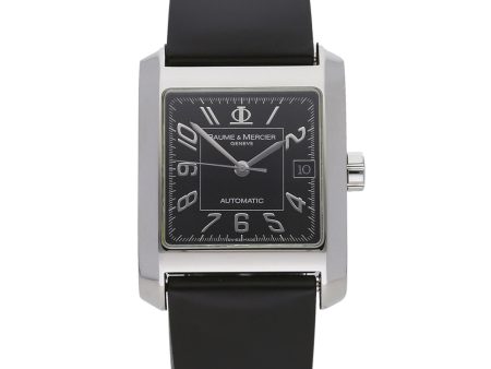 Reloj Baume & Mercier para caballero en acero inoxidable correa caucho. Hot on Sale