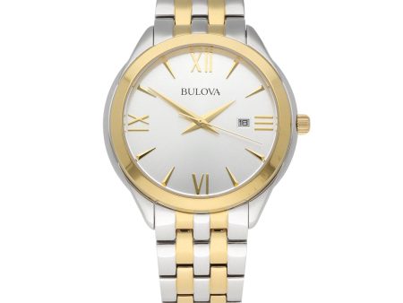 Reloj Bulova para caballero en acero vistas chapa. Fashion