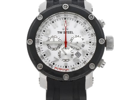 Reloj TW Steel para caballero en acero inoxidable correa silicona. For Discount