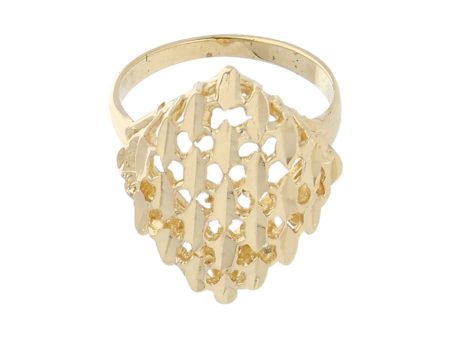 Anillo calado en oro amarillo 12 kilates. For Cheap