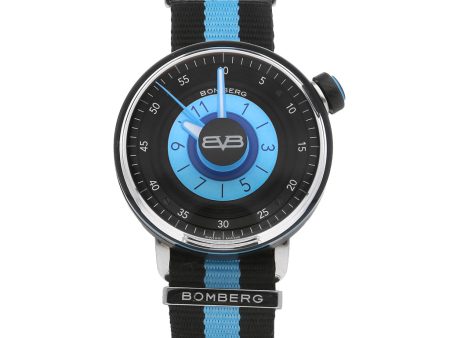 Reloj Bomberg para dama unisex en acero PVD correa textil. Discount