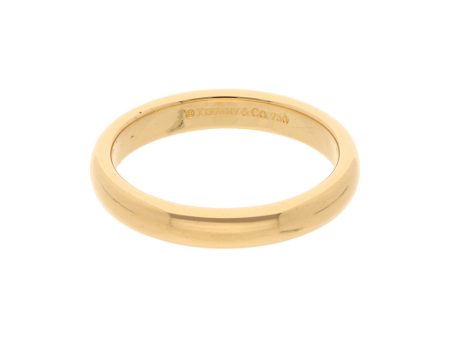 Argolla lisa firma Tiffany & Co. en oro amarillo 18 kilates. Online Sale