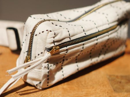 Kantha Ivory Crossbody Belt Bag Online Sale