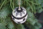 Striped Felt Ball Ornament For Discount