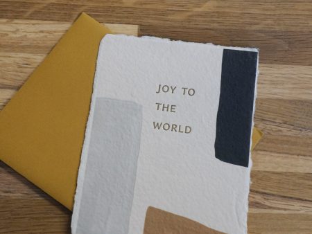 Joy To the World Painted Card Hot on Sale