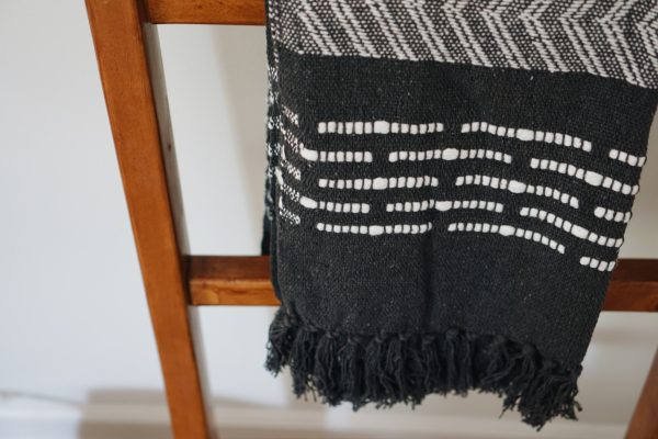 Charcoal Burl Rethread Throw For Cheap