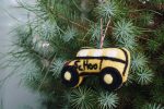 School Bus Felt Ornament Sale