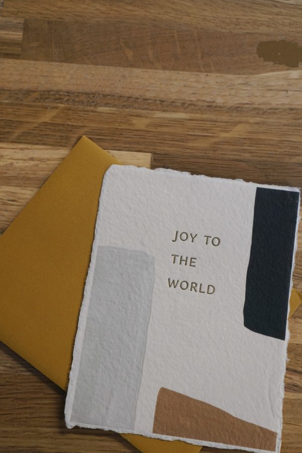 Joy To the World Painted Card Hot on Sale