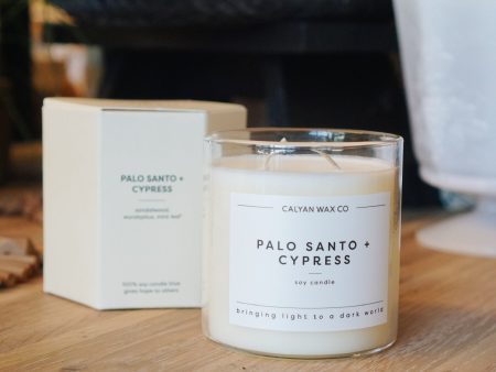 Palo Santo + Cypress Candle* Online Sale