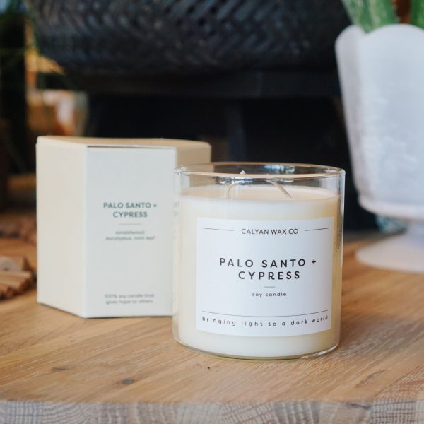 Palo Santo + Cypress Candle* Online Sale