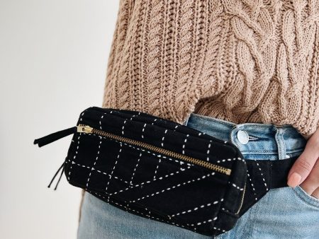 Kantha Crossbody Belt Bag For Cheap