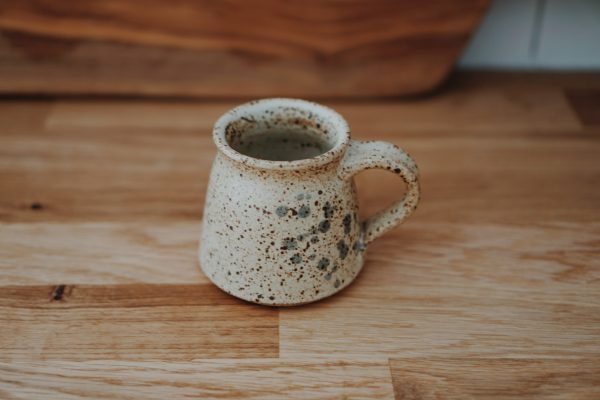 Small Freckled Off White Mug Hot on Sale