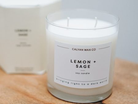 Lemon + Sage Candle Discount