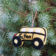 School Bus Felt Ornament Sale