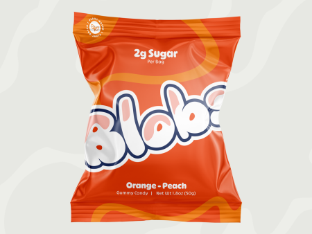 Blobs - Orange Peach Gummy Candy For Cheap