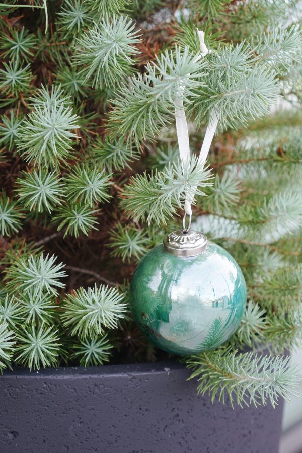 Recycled Glass Watercolor Ball Ornament Fashion