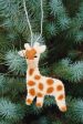 Felt Giraffe Ornament Online now