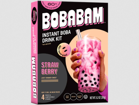 BobaBam - Strawberry Instant Boba Kit Online now