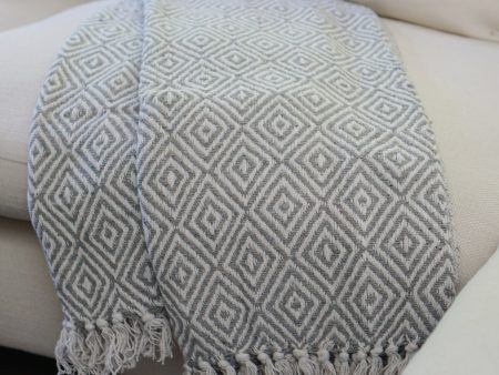 The Grey Diamond Rethread Throw For Cheap